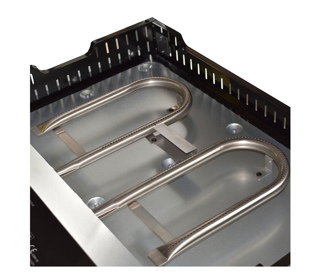 Cook'in Garden - Plancha de gas FINESTA 2B - 2 quemadores 5kW Negro