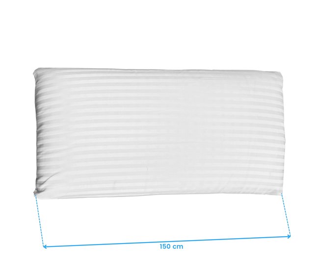 Almohada de Látex Perforada con Funda 150x35 Blanco