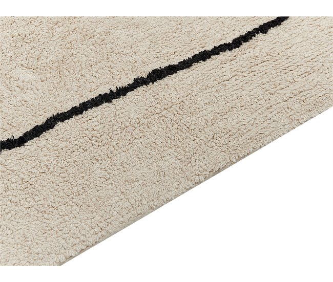 Beliani Alfombra de pelo corto BAYIR 140x200 Beige
