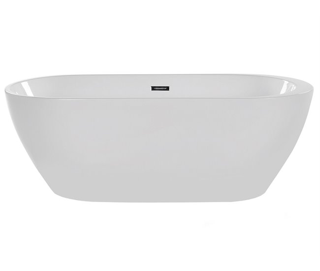 Beliani Bañera independiente NEVIS 75x160 Blanco