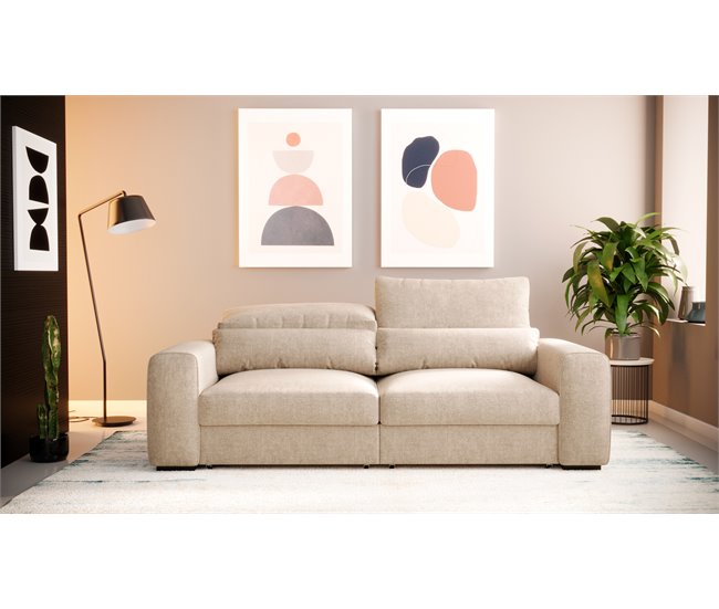 Sofá LANDON convertible en cama Beige
