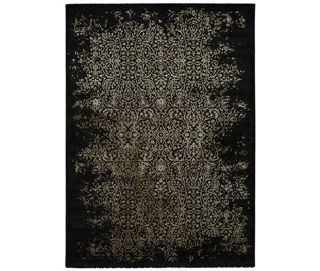 Alfombra abstracta GOLD - ATTICGO 140x200 Negro