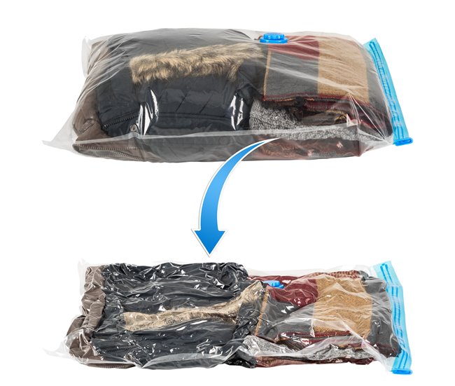 5 bolsas de vacío Transparente