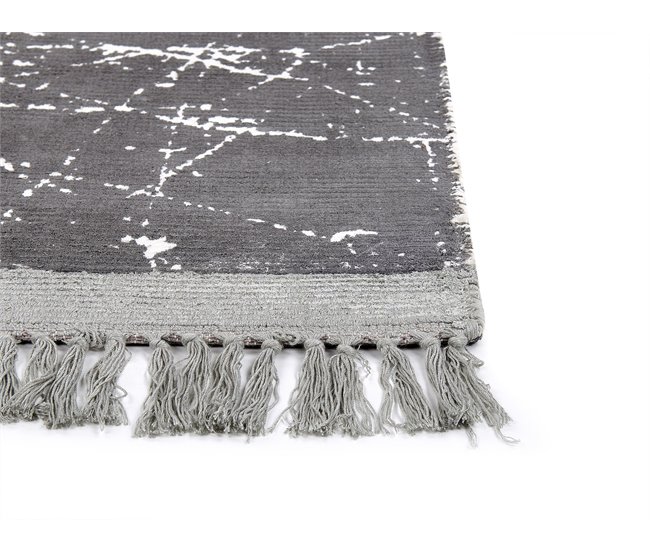 Beliani Alfombra de pelo corto HANLI 140x200 Gris
