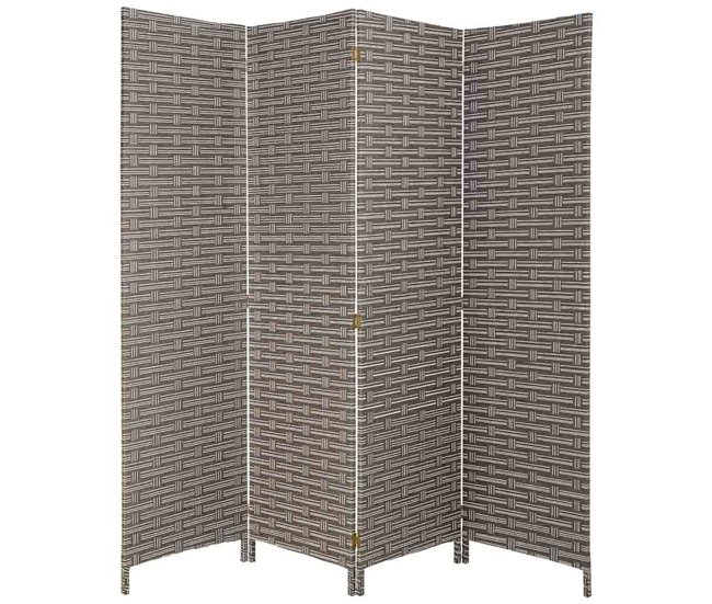 Paraban de papel trenzado 4 hojas Gris