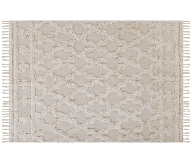 Beliani Alfombra de pelo corto SULUOVA 160x230 Beige