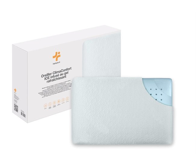 Almohada Refrescante ClimaConfort ICE con Gel Infusionado Blanco