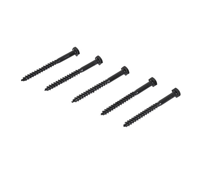 Kit de Accesorios para Puerta Corredera Acero al Carbono HOMCOM 200 Negro