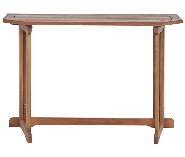 Beliani Mesa plegable TREIA Marron