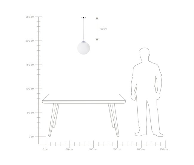 Beliani Lámpara colgante BARROW S Blanco