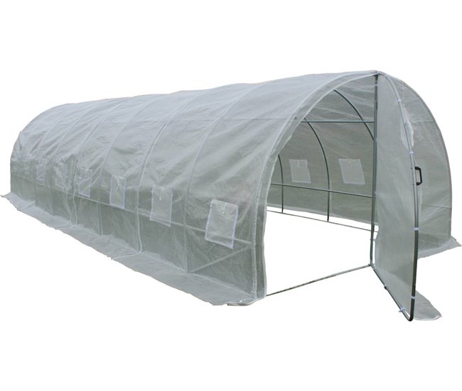 Invernadero túnel de jardín "Mimosa" Blanco