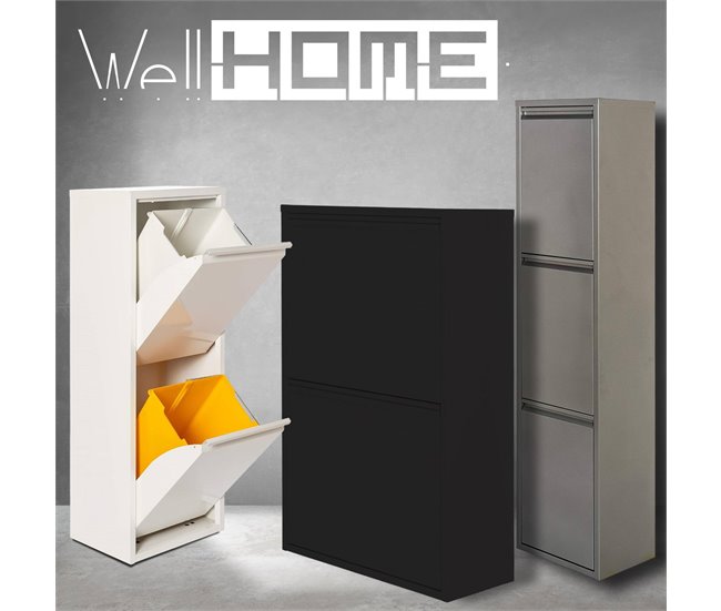 Papelera y bolsas de basura Gris