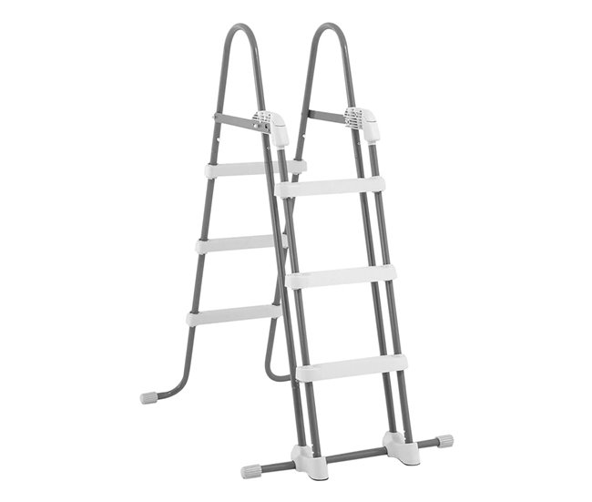 Piscina elevada rectangular prism frame intex con depuradora Gris