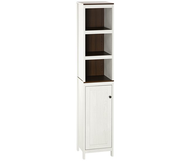 Mueble Auxiliar Baño Melamina de Madera kleankin Blanco