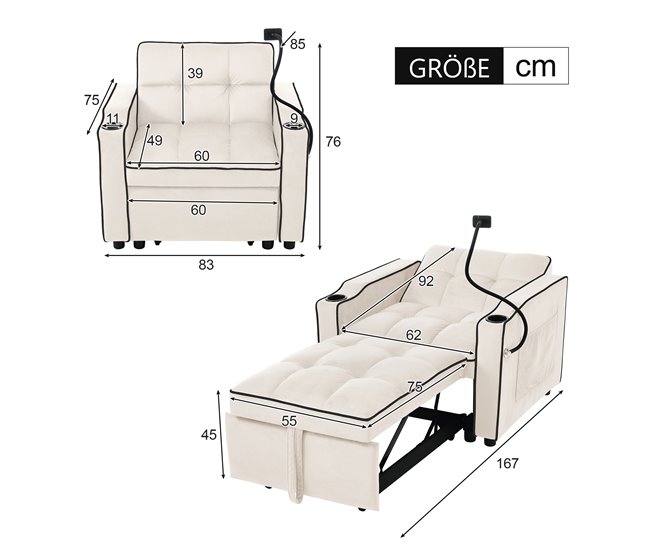 Sillones relax Beige