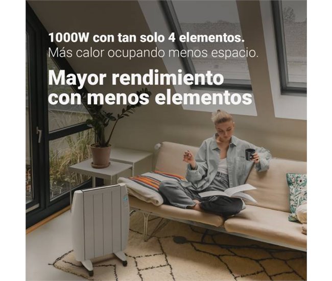 - SAONA W Emisor Térmico W con WiFi | UNIVERSALBLUE Blanco