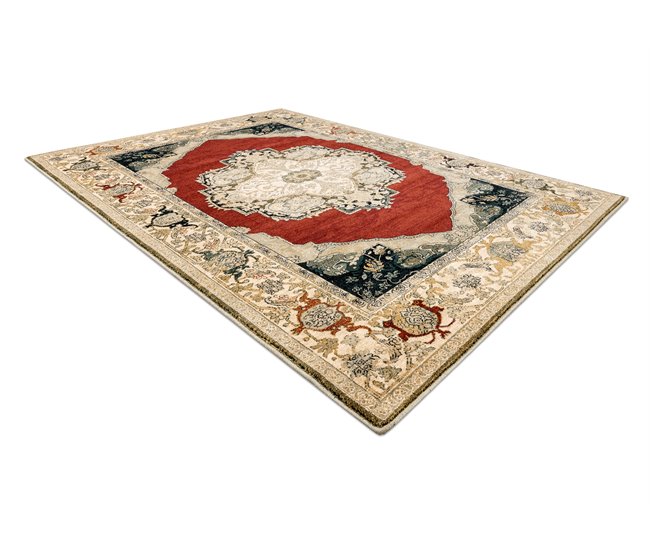 Alfombra de lana POLONIA Palazzo Rosetón 170x235 Rojo