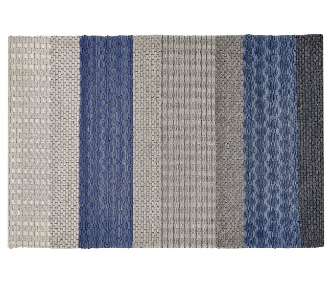 Beliani Alfombra de pelo corto AKKAYA 140x200 Gris Oscuro