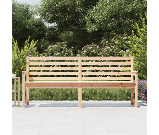 Banco De Jardín 203x48 Blanco