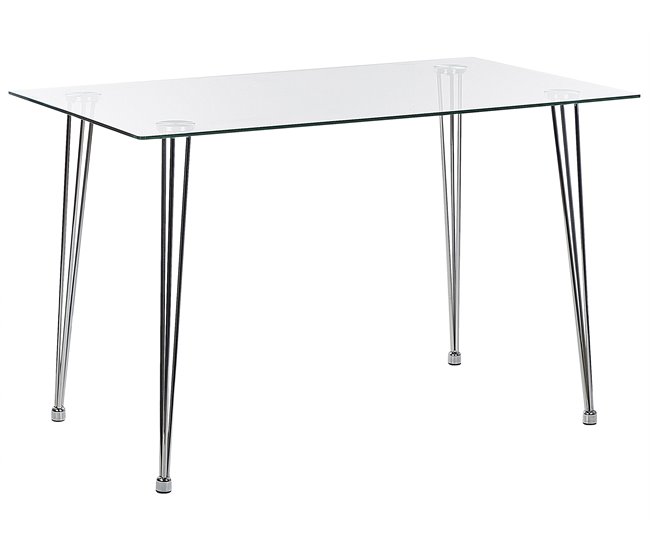 Beliani Mesa de centro WELTON 70x120 Gris