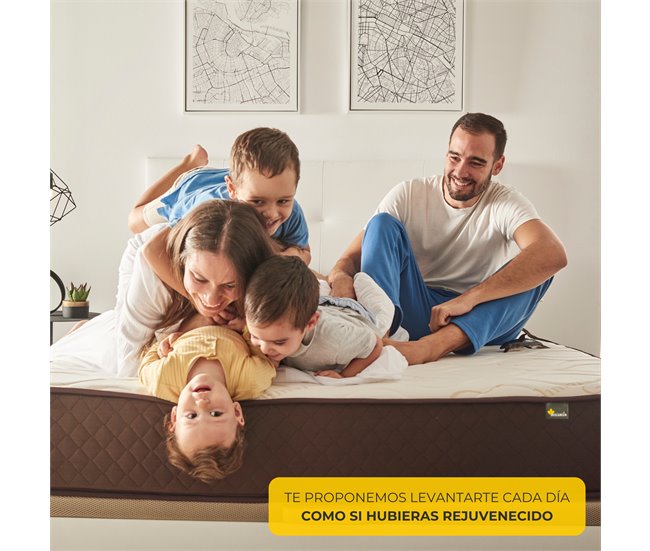 Colchon Alta Firmeza Tejido Transpirable, Antiacaros 