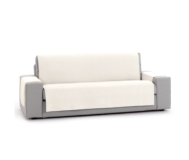 Protector Cubre Sofá Liso Royale 3 Plazas Crema