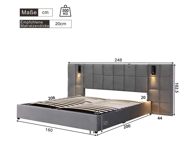 Canapés abatibles Gris