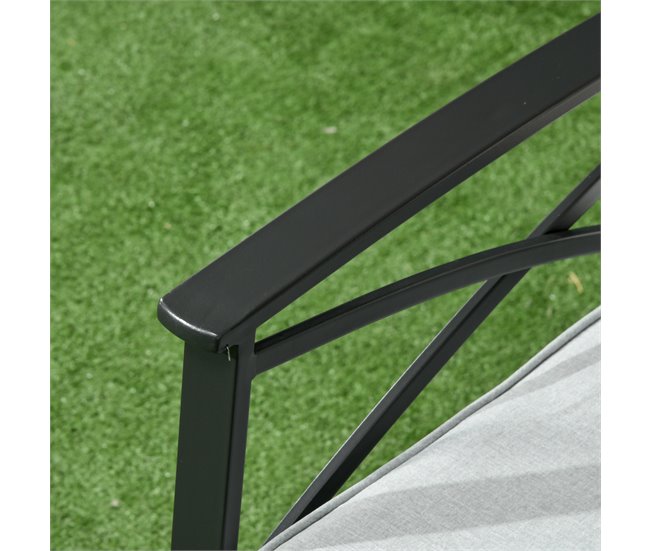 Muebles de Ratán Ratán PE, Poliéster, Acero Outsunny Crudo