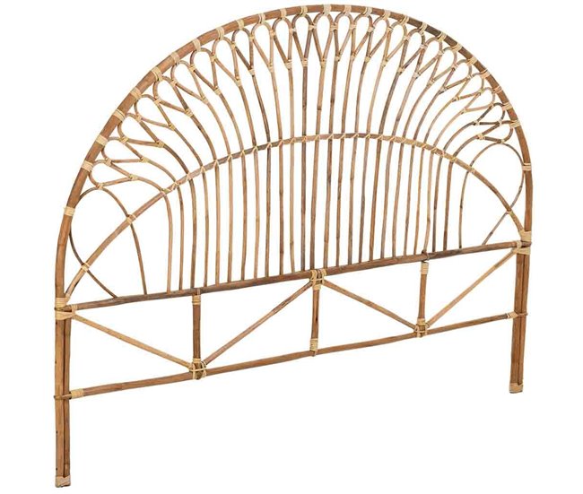 Cabecero de cama de caña Marron