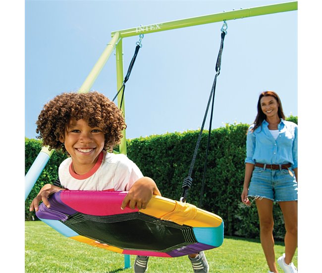 Columpio infantil con nido INTEX Azul/ Verde