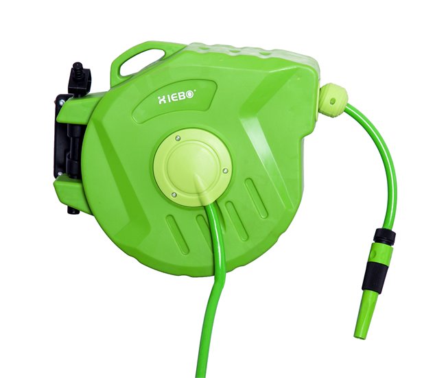 Carrete para Manguera PP, PVC Outsunny Verde