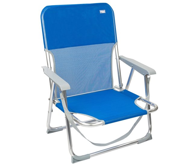 Aktive Pack 2 sillas de playa plegables c/respaldo fijo Azul