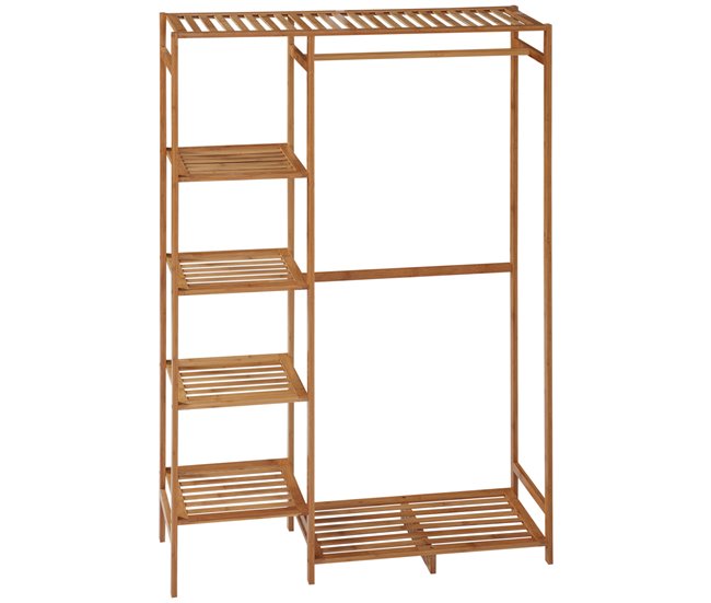 Perchero de Ropa Bambú HOMCOM, hogar - muebles de recibidor Marron
