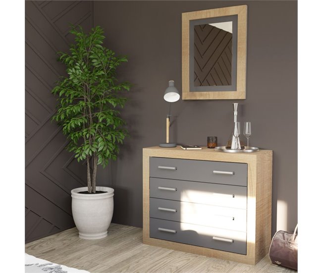 Dormitorio Kira 4C Plus 180x55 Marron