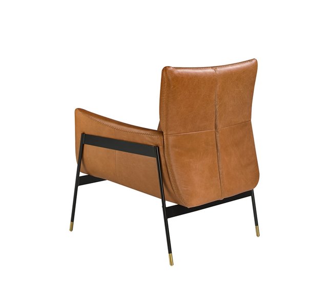 ANGEL CERDA Sillón piel marrón Marron