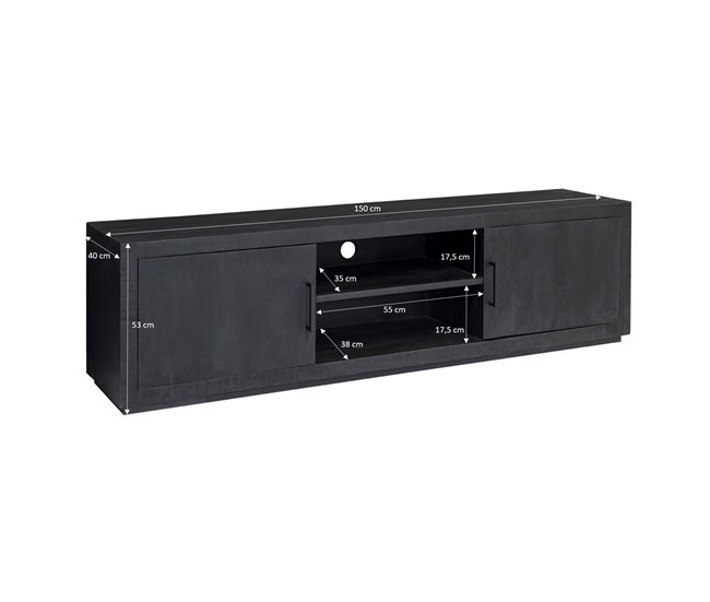 ANDUZ-Mueble TV x1 150 Negro