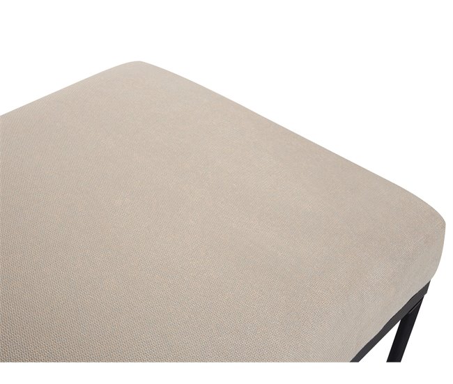 Beliani Chaise longue Piel sintética, Lino sintético MALMOS Beige