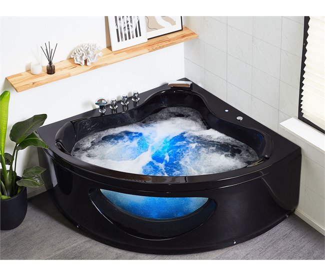 Beliani Bañera de interior TOCOA 146x205 Negro