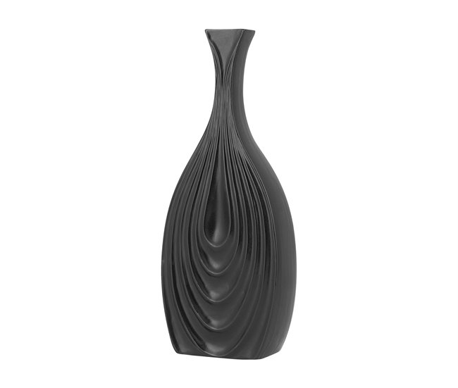 Beliani Jarrón decorativo THAPSUS Negro