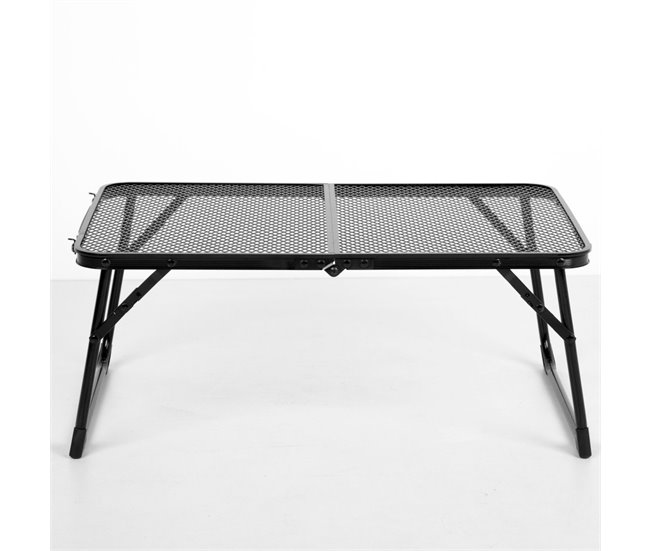 Aktive Mesa plegable camping maletín antivuelco y ultraligera para barbacoa Negro