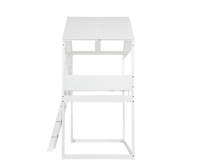 Cama alta para niños Blanco