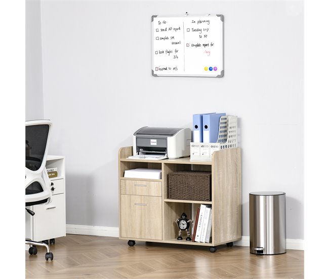 Armario para Impresora Melamina de Madera Vinsetto 80 Marron