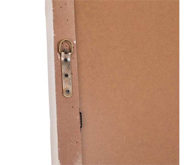 Espejo de madera Natural/ Blanco