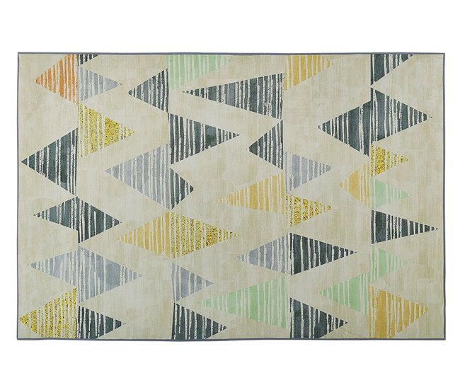 Beliani Alfombra de pelo corto YAYLA 140x200 Gris Claro