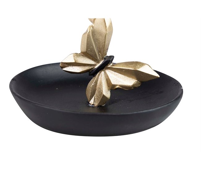 Bandeja Mariposas Negro/ Dorado