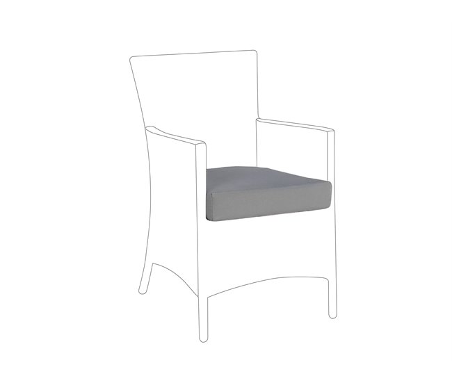 Beliani Funda para cojín ITALY Gris Claro
