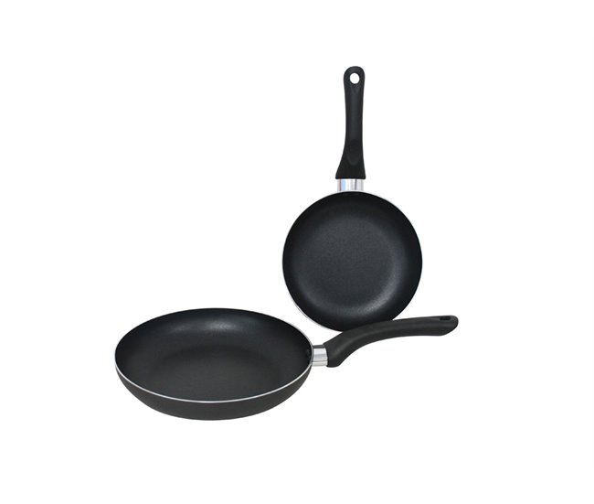 Set sartenes diámetros 20cm y 24cm Negro