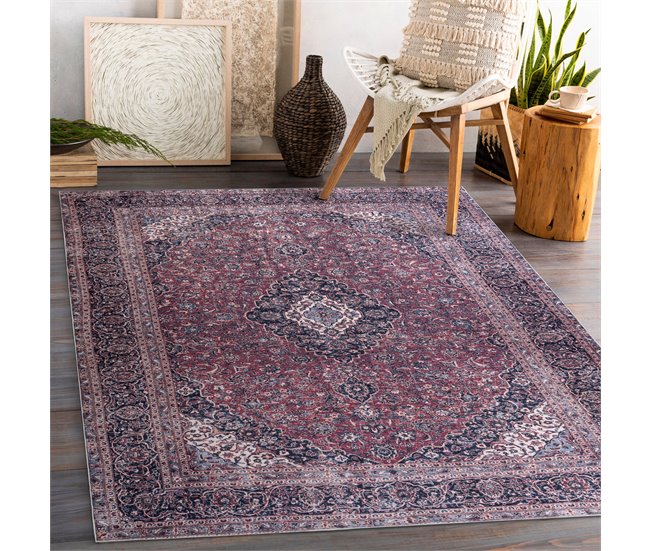 Alfombra lavable ANDRE 2288 Oriental vintage 80x150 Granate