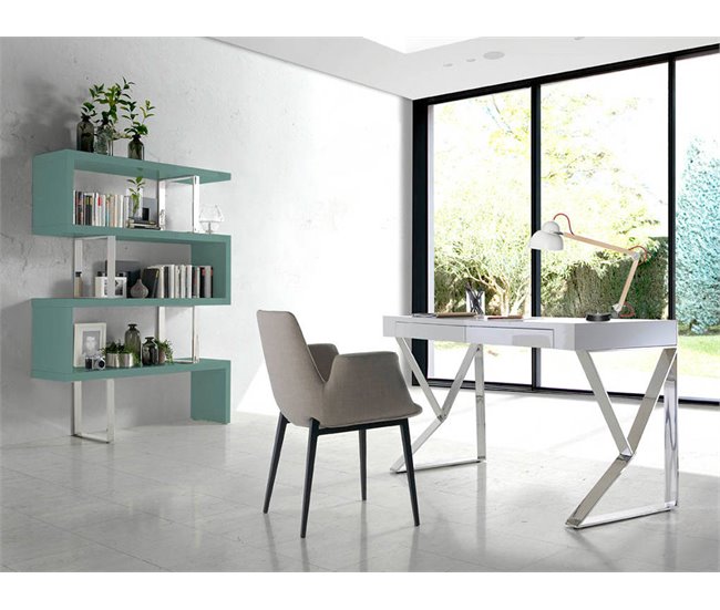 ANGEL CERDA Silla comedor tapizada tela Gris