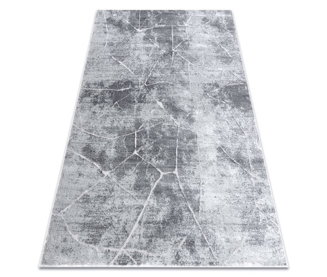 Alfombra MEFE moderna 2783 Mármol Structural dos niveles 160x220 Gris